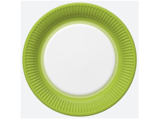 Talerzyki papierowe POL-MAK Maki 22, 7cm 8szt. Green Lime [opakowanie=12szt]