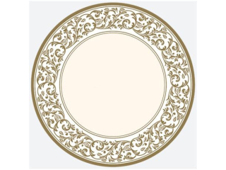 Talerzyki papierowe POL-MAK Maki 22, 7cm 8szt. Rococo Pattern [opakowanie=12szt]