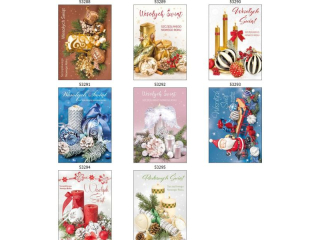 Laurka z brokatem i op�atkiem B6BO 117x167 z kopert�  POL-MAK GWIAZDKA B6BO_GWSW_248  [opakowanie=25szt]