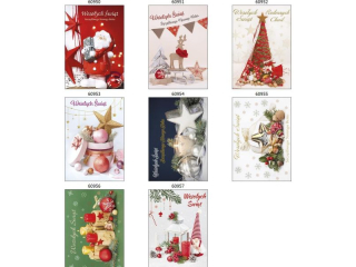 Laurka z brokatem i op�atkiem B6BO 117x167 z kopert�  POL-MAK GWIAZDKA B6BO_GWSW_270  [opakowanie=25szt]