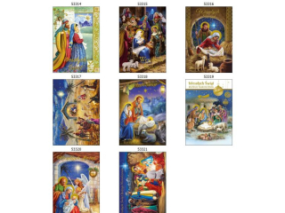 Laurka z�ocona z op�atkiem B6ZO 117x167 z kopert�  POL-MAK GWIAZDKA B6ZO_GWRL_250  [opakowanie=25szt]