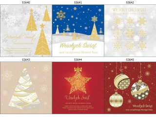 Laurka kwadrat firmowa LKF 150x150 mm z kopert�  POL-MAK GWIAZDKA LKF_GWSW_255  [opakowanie=25szt]