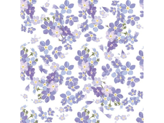 Serwetki POL-MAK Daisy coctail 25cm 20szt. - Delicate Forget-me-nots CDWI008101 [opakowanie=12szt]