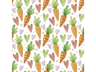Serwetki POL-MAK WIELKANOC Daisy coctail 25cm 20szt. - Sweet Carrots x Hearts CDWL012101 [opakowanie=12szt]