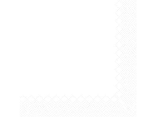 Serwetki POL-MAK HRC Dinner 1 warstwowe  Airlaid White, 12 pcs/pack 40cm White DHBA000101 [opakowanie=15szt]