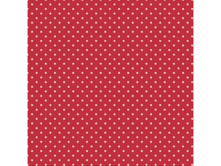 Serwetki POL-MAK Daisy Lunch 33cm 20szt. White Dots on Red SDOG036801 [opakowanie=24szt]