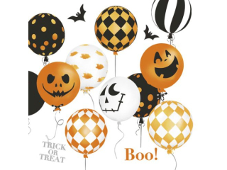 Serwetki POL-MAK Daisy Lunch 33cm 20szt. Scary Halloween Balloons SDOG037601 [opakowanie=24szt]