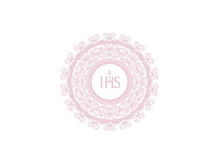 Serwetki POL-MAK KOMUNIA Maki Lunch 33cm 20szt. IHS Embroidery Design Pink SLKO001401 [opakowanie=12szt]