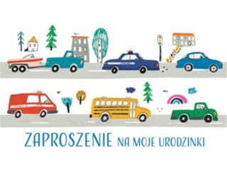 Zaproszenie POL-MAK 10szt. dziecięce 160x95 z kopertą Z_DZIE_55667
