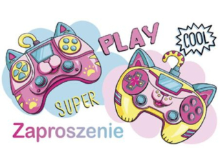 Zaproszenie POL-MAK 10szt. dziecięce 160x95 z kopertą Z_DZIE_61344