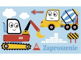 Zaproszenie POL-MAK 10szt. dziecięce 160x95 z kopertą Z_DZIE_61349
