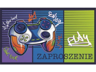 Zaproszenie POL-MAK 10szt. dziecięce 160x95 z kopertą Z_DZIE_61350