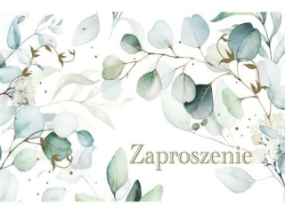 Zaproszenie POL-MAK 10szt. ogólne 160x95 z kopertą Z_OG_61607