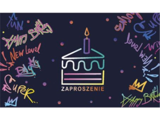 Zaproszenie POL-MAK 10szt. młodzieżowe 160x95 z kopertą Z_OGML_61207