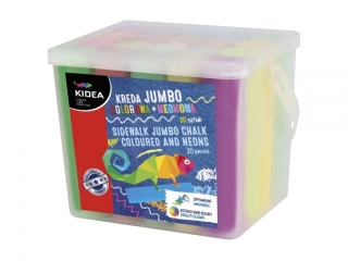 KREDA JUMBO KOLOROWA+NEONOWA 20 SZT. KIDEA