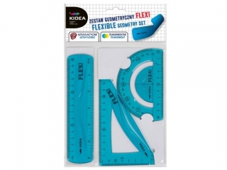 ZESTAW GEOMETRYCZNY FLEXI 15 CM 3 ELEMENTOWY KIDEA SEZON2024