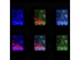 MAGICZNA NEONOWA TABLICA 3D LED KIDEA (NIEBIESKA)