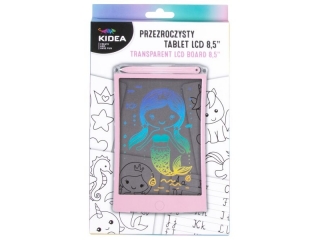 PRZEZROCZYSTY TABLET LCD A KIDEA (RÓŻOWY)