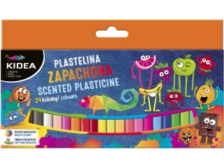PLASTELINA ZAPACHOWA 24 KOLORY KIDEA