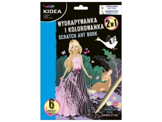 WYDRAPYWANKA I KOLOROWANKA 2W1 (KSIĘŻNICZKI) KIDEA
