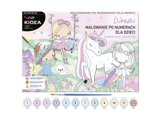 OBRAZ MALOWANIE PO NUMERACH - WRÓŻKI KIDEA