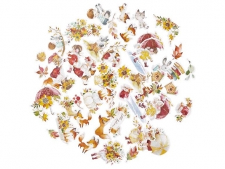 KSZTATY PAPIEROWE, LITTLE AUTUMN, 50 SZT. [opakowanie=6szt]