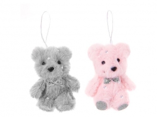 ZAWIESZKI MISIE, 2 SZT., Rӯ, POPIEL [opakowanie=2szt] DLP25