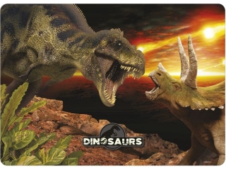 PODKADKA LAMINOWANA DINOZAUR 18 [opakowanie=10szt]