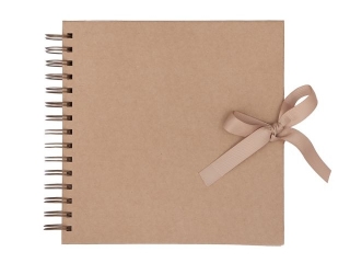 ALBUM DO ZDOBIENIA 20, 5 CM X 20, 5 CM - KRAFT (40 KARTEK)