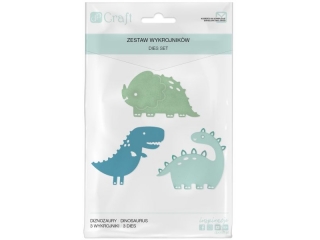 ZESTAW WYKROJNIKÓW DP CRAFT - DINOZAURY, 3 SZT.
