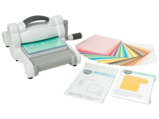 MASZYNA TNĄCO - WYTŁACZAJĄCA A5 - SIZZIX BIG SHOT (WHITE x GREY) - ZESTAW STARTOWY
