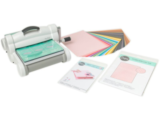 MASZYNA TNĄCO - WYTŁACZAJĄCA A4 - SIZZIX BIG SHOT PLUS (WHITE x GREY) - ZESTAW STARTOWY