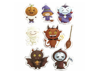 NAKLEJKI ELOWE - HALLOWEEN 8 SZT [opakowanie=5szt]