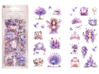 NAKLEJKI PET WRӯKI 6 ARKUSZY - AMETHYST [opakowanie=6szt]