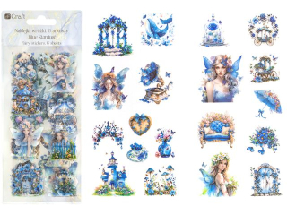 NAKLEJKI PET WRӯKI 6 ARKUSZY - BLUE STARDUST [opakowanie=6szt]