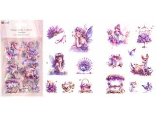 POYSKUJCE NAKLEJKI PET WRӯKI 6 ARKUSZY - AMETHYST [opakowanie=6szt]