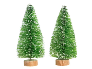 CHOINKI DEKORACYJNE 8 CM, 2 SZT. ZIELONE [opakowanie=6szt]
