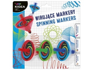 WIRUJĄCE MARKERY 3 SZT. KIDEA