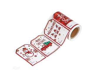 NAKLEJKI NA ROLCE - ETYKIETY DO PREZENTW CHRISTMAS JOY 4 X 6 CM, 100 SZT. [opakowanie=6szt]