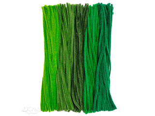 DRUCIKI KREATYWNE 30CM ODCIENIE ZIELENI, 200 SZT. [opakowanie=6szt]