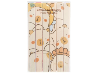 ZESTAW KOLOROWYCH ZAKRELACZY - KAPIBARA, 6 SZT. [opakowanie=6szt]