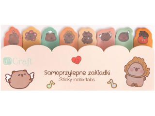 SAMOPRZYLEPNE ZAKADKI INDEKSUJCE KAPIBARA, 8 SZT. [opakowanie=6szt]