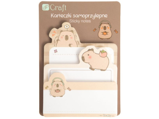 KARETECZKI SAMOPRZYLEPNE KAPIBARA, 3 SZT. [opakowanie=6szt]