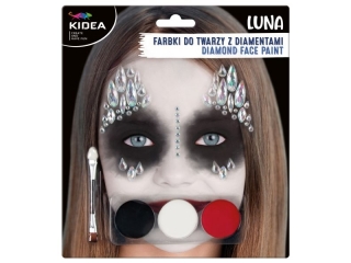 FARBKI DO TWARZY ZESTAW LUNA Z DIAMENTAMI KIDEA