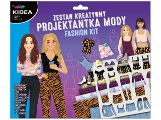 ZESTAW PROJEKTANTKA Z SZABLONAMI 10 ARKUSZY KIDEA