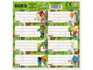 NALEPKI NA ZESZYTY BACKUP 6 A 61 [opakowanie=25szt]