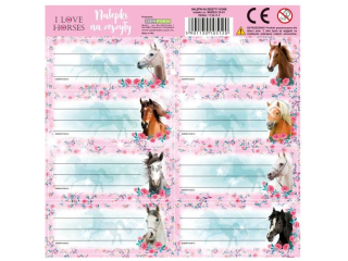 NALEPKI NA ZESZYTY KONIE 25