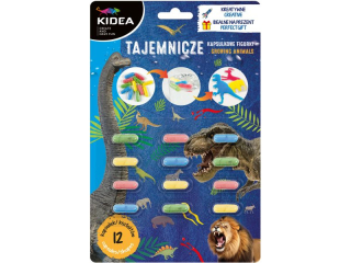 TAJEMNICZE KAPSUŁKOWE ZWIERZAKI 12 SZT. KIDEA