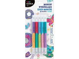 MARKERY WYRÓŻNIAJĄCE 10 KOLORÓW KIDEA