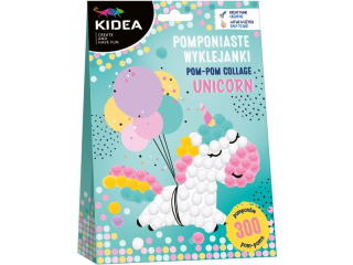 POMPONIASTE WYKLEJANKI UNICORN KIDEA